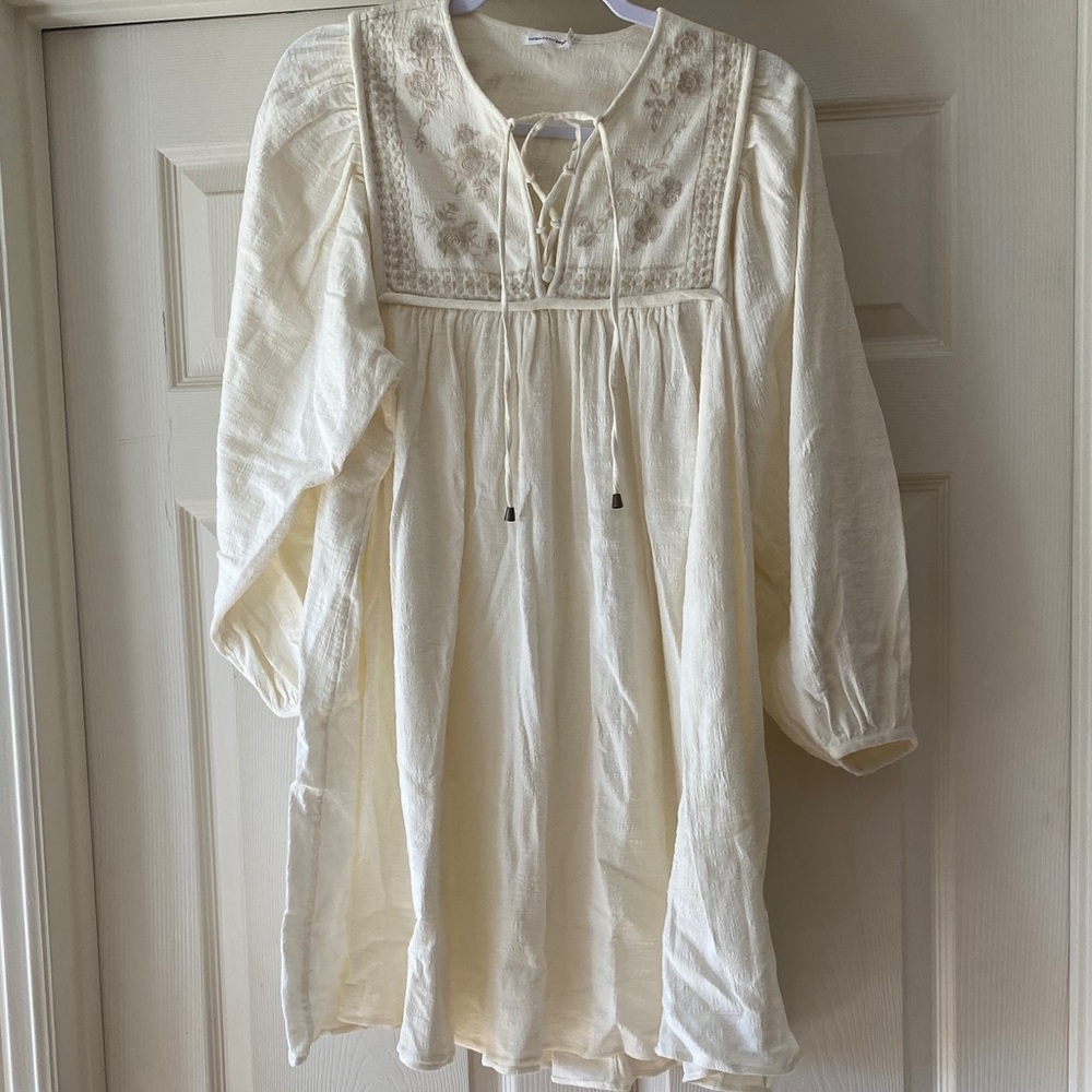 Unsubscribed Crafty Mini Cream Dress Sz 6. NWOT. Sz 6. Box4 - Picture 1 of 5